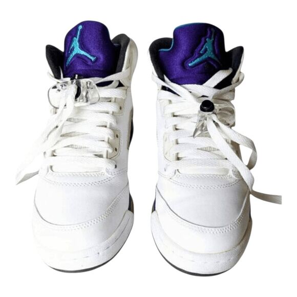 NIKE Air Jordan 5 Retro 'Grape' Sneakers Size 5.5Y/W7 - Picture 4 of 9
